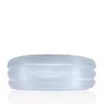 Roto Grooved Gripper-Ribbed Cockring Clear Steam - Image 2