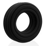 Roto Grooved Gripper-Ribbed Cockring Black Fog - Image 2