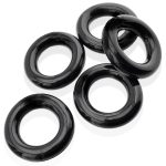 Jacker 5-Stack Five-Pack Tube Super-Strong Cockrings Black - Image 2
