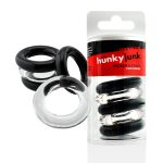 Jacker 5-Stack Five-Pack Tube Super-Strong Cockrings Clear Black - Image 4