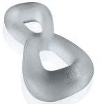 Boomerang Double-Ring Cockring & Nut-Tugger Clear Steam - Image 2