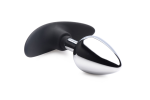 Dark Invader Metal and Silicone Anal Plug - Medium - - Image 4