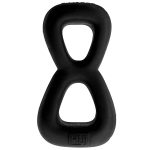 Boomerang Double-Ring Cockring & Nut-Tugger Black - Image 4