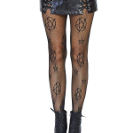 Occult Net Tights Black Os