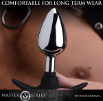 Dark Invader Metal and Silicone Anal Plug - Medium - - Image 2