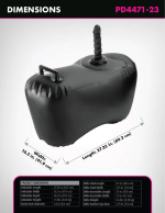 Fetish Fantasy Series Body Dock Inflatable Love Seat Black - Image 2