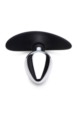 Dark Invader Metal and Silicone Anal Plug - Medium - - Image 3