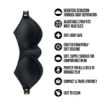 Temptasia Ardor- Blindfold - Black - Image 2