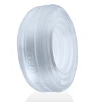Roto Grooved Gripper-Ribbed Cockring Clear Steam - Image 4