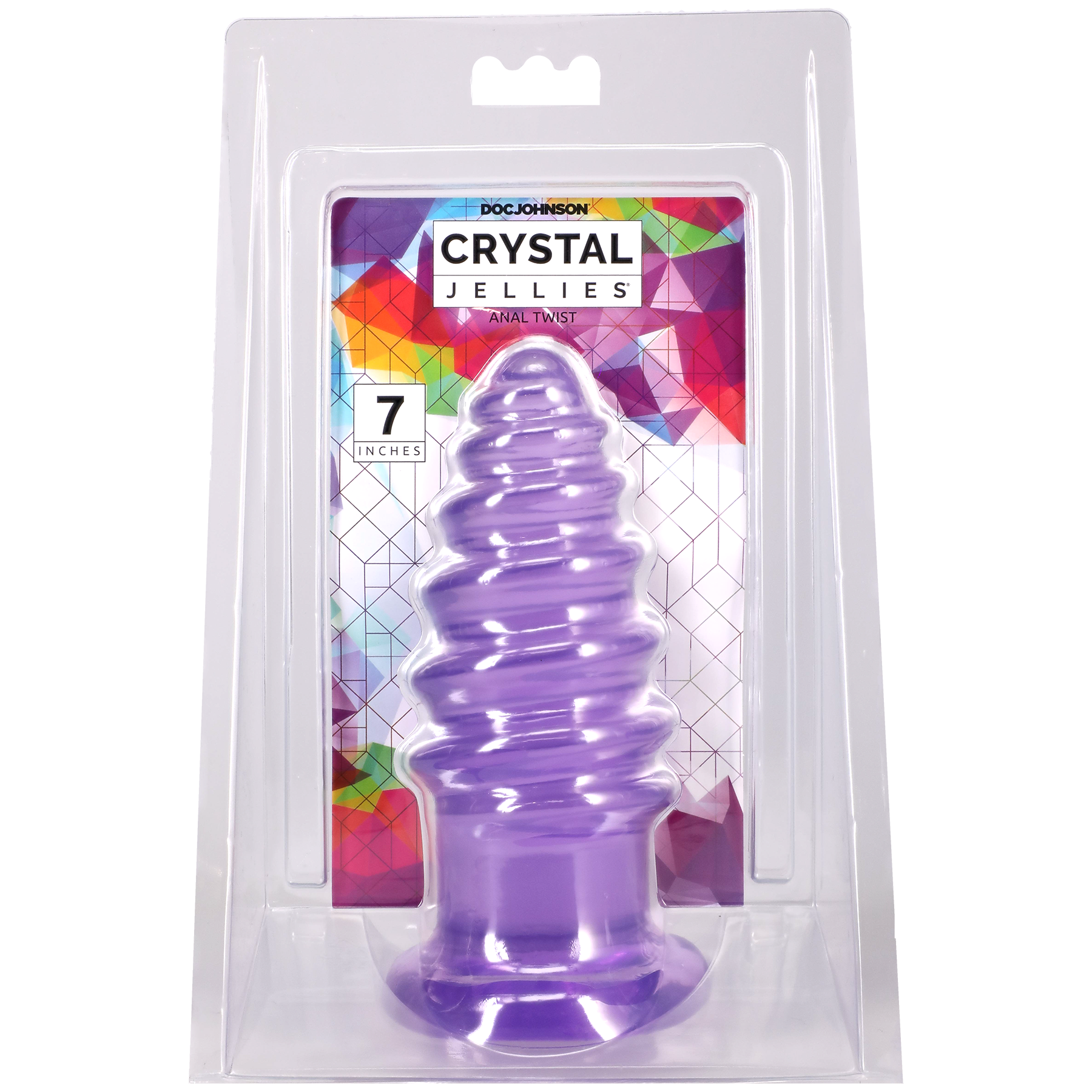 17dpX0GA Crystal Jellies - Anal Twist - 7 Inch Purple - Image 1