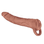 The Great Extender 2 in 1 9" Extender & Masturbator Brown - Image 2