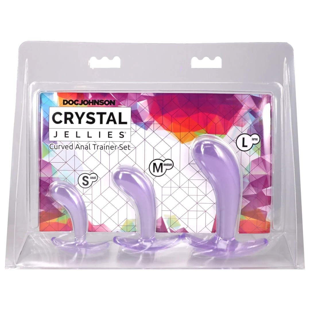 2rRhYpX9 Crystal Jellies - Curved Anal Trainer Set Purple - Image 1