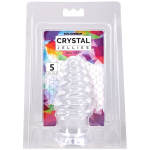 Crystal Jellies - Anal Twist - 5 Inch Clear