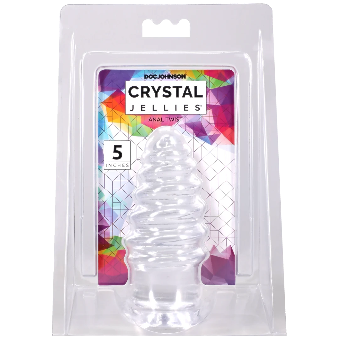 5rQAMFDh Crystal Jellies - Anal Twist - 5 Inch Clear - Image 1