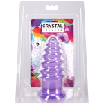 Crystal Jellies - Anal Twist - 6 Inch Purple