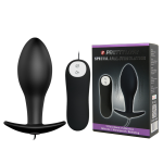 Pretty Love Vibrating Bulb Shaped Butt Plug Black - Image 4