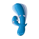 Bg Thick Silicone Rabbit Vibrator Blue - Image 2
