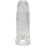 Titanmen - Cock Sleeve With Ball Strap - 5 Inch Clear - Image 3