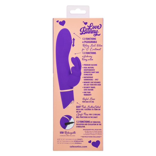OMqsR58S Love Bunny Rollin' "G" Bunny Purple - Image 1