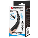 Pretty Love Jordin Beaded Finger Vibe - Black