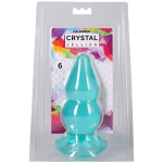 Crystal Jellies - Double Pop Plug - 6 Inch Teal