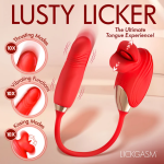 Bliss Kiss Kissing Clitoral Stimulator W Thrusting Vibrator Red - Image 2