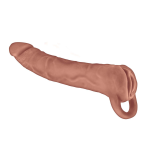 The Great Extender 2 in 1 8" Extender & Masturbator Brown - Image 2