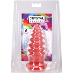Crystal Jellies - Anal Twist - 6 Inch Pink