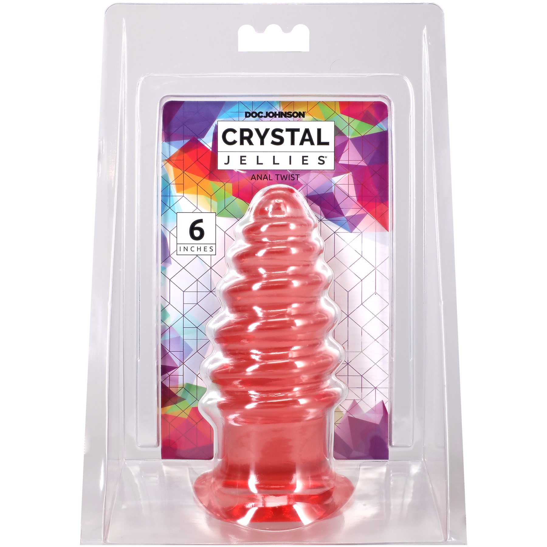aWQGgSje Crystal Jellies - Anal Twist - 6 Inch Pink - Image 1