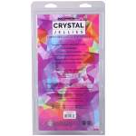 Crystal Jellies - Curved Realistic Cock With Balls - 8 Inch Purple