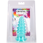 Crystal Jellies - Anal Twist - 5 Inch Teal
