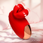 Mini Kisses Kissing & Vibrating Clitoral Stimulator Red - Image 2