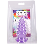 Crystal Jellies - Anal Twist - 5 Inch Purple