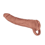 The Great Extender 2 in 1 7" Extender & Masturbator Brown - Image 2