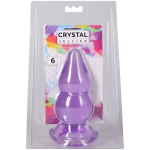 Crystal Jellies - Double Pop Plug - 6 Inch Purple