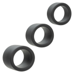 Alpha Liquid Silicone 3 Ring Stamina Set Black - Image 2