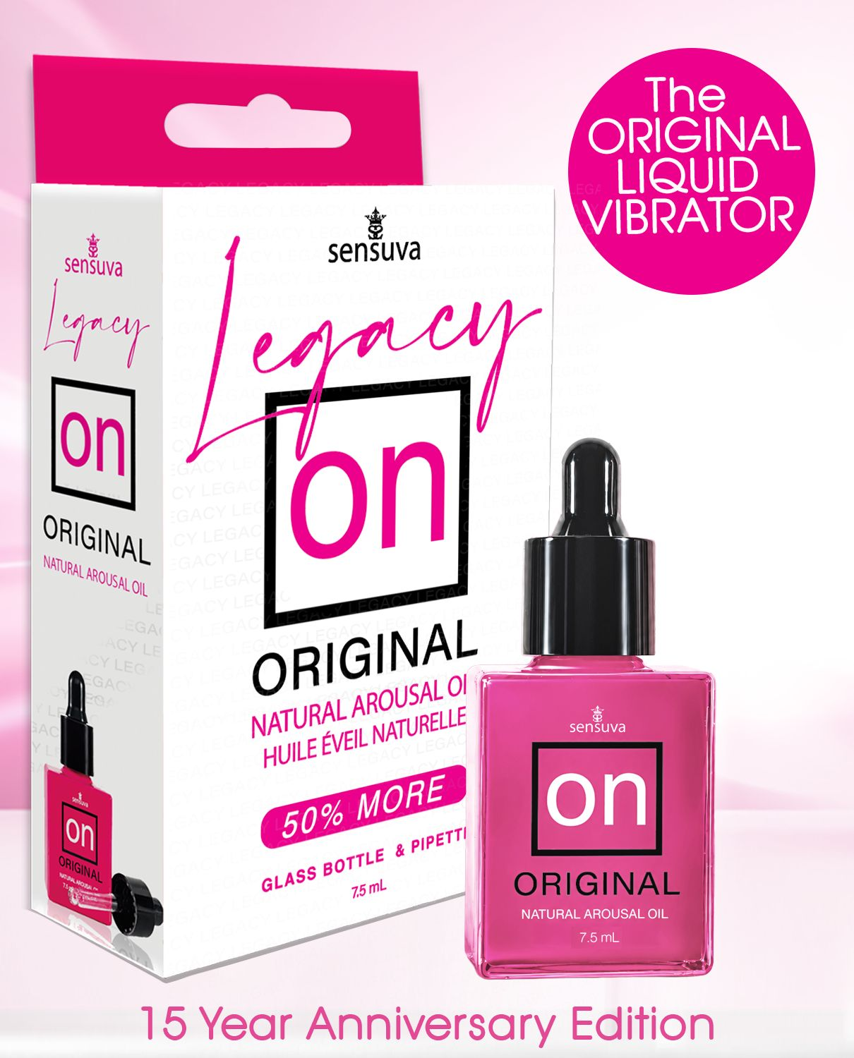 qyzGgnhW On Legacy Original Arousal Oil 7.5ml Luxury Glass Bottle - Image 1