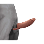 The Great Extender 2 in 1 9" Extender & Masturbator Brown - Image 3