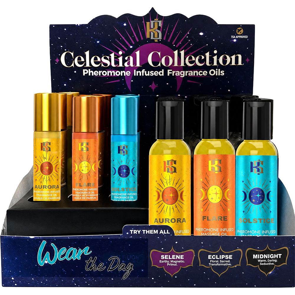 xVIWib9m Wear the Day Pheromone Prepack Display 12 Roll Ons and 12 Massage Oils - Image 1