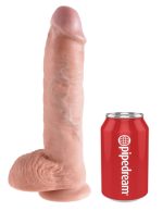 King Cock 10-Inch Cock With Balls - Flesh - Image 2