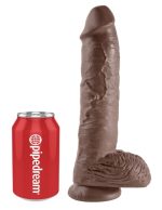 King Cock 10-Inch Cock With Balls - Brown - Image 2