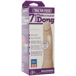 Vac-U-Lock 7-Inch Ultraskyn Thin Dong - Vanilla