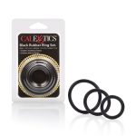 Rubber Ring 3 Piece Set - Black - Image 3