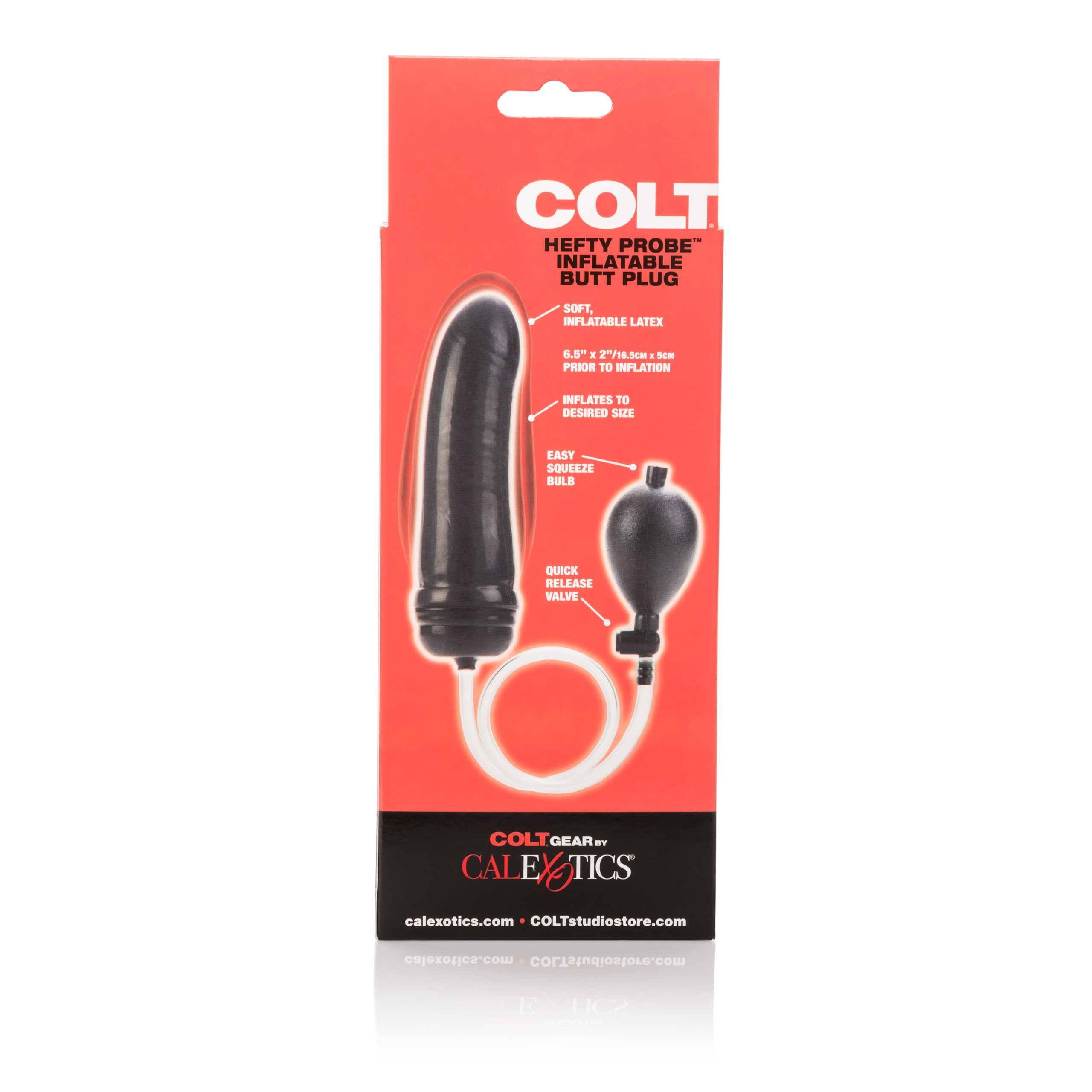 5kqQuoCcJE5FK9ln2nxfUApCbO9XKxYZ Colt Hefty Probe Inflatable Butt Plug - Black - Image 1