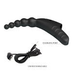 Pretty Love Jordin Beaded Finger Vibe - Black - Image 4