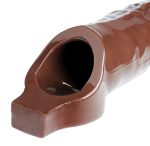 Really Ample Penis Enhancer Sheath - Brown - Image 2