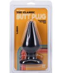 Classic Butt Plug Smooth - Large - Black