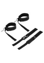 Thigh and Wrist Cuff Set - Black - Image 2