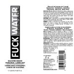 Fuck Water Premium Silicone Lubricant - 4 Fl. Oz.