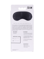 Sex and Mischief Satin Blindfold - Black